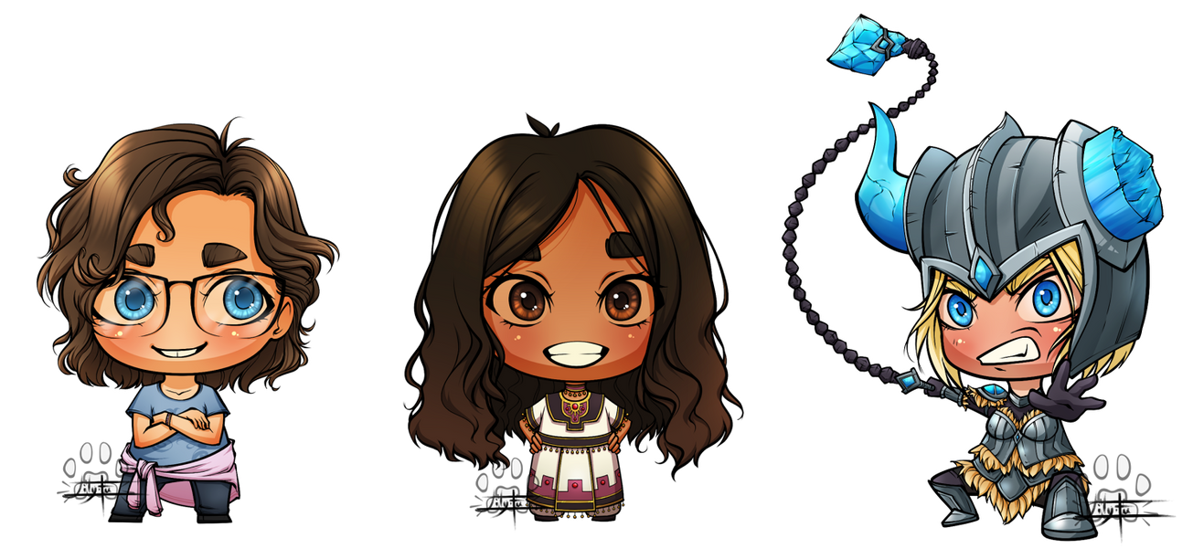 Digital Chibi Portraits #15 by Lily-Fu on DeviantArt