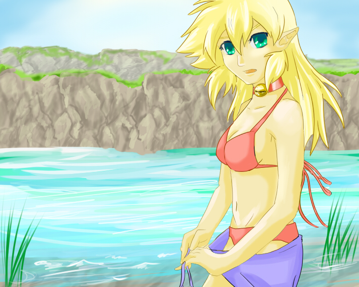 Tsume summer at lake Hylia