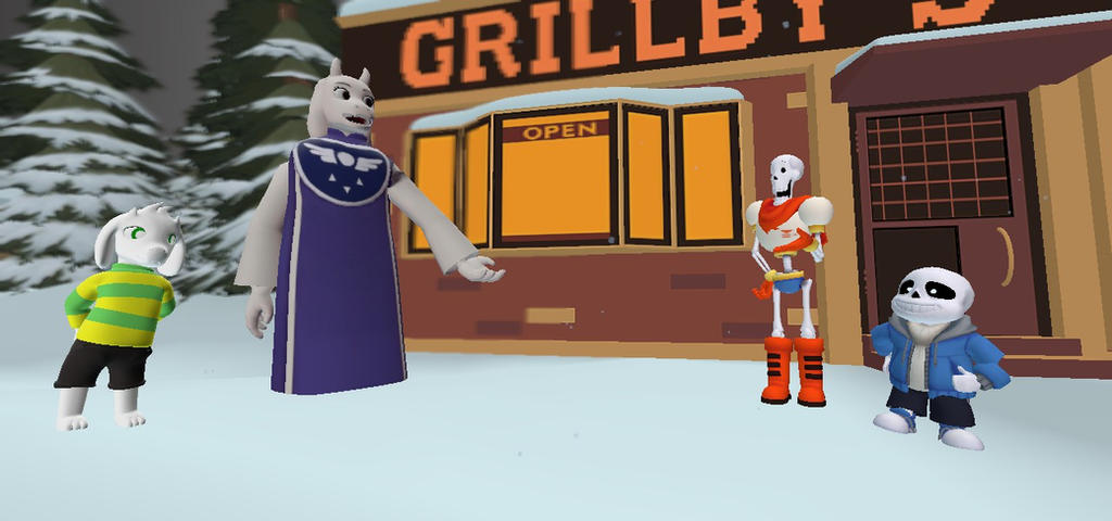 Gmod: Hanging Out at the Snowdin Town by Nikolas178 on DeviantArt