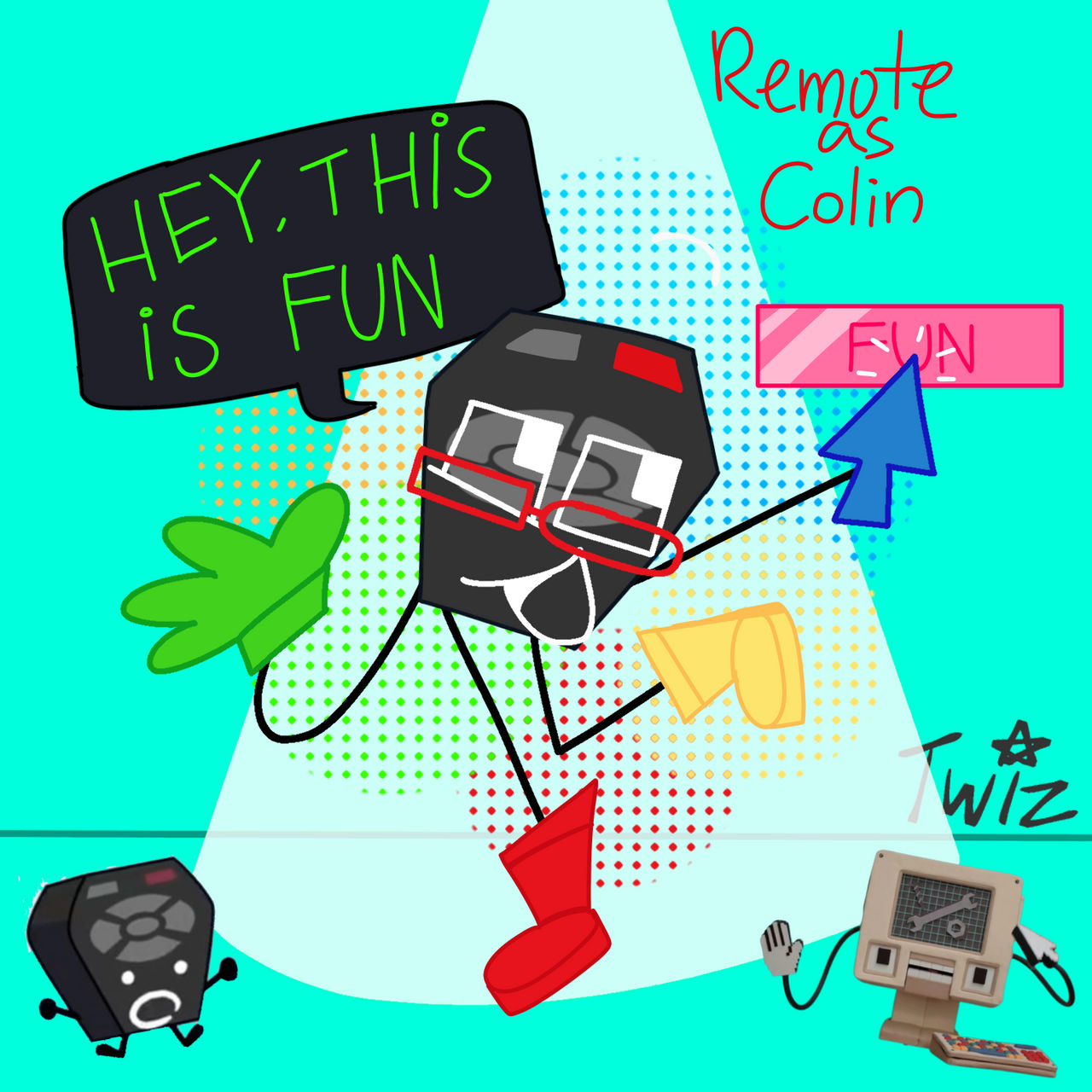 Colin Computer Remote as Colin the computer! by MilkyAndTwiz on DeviantArt