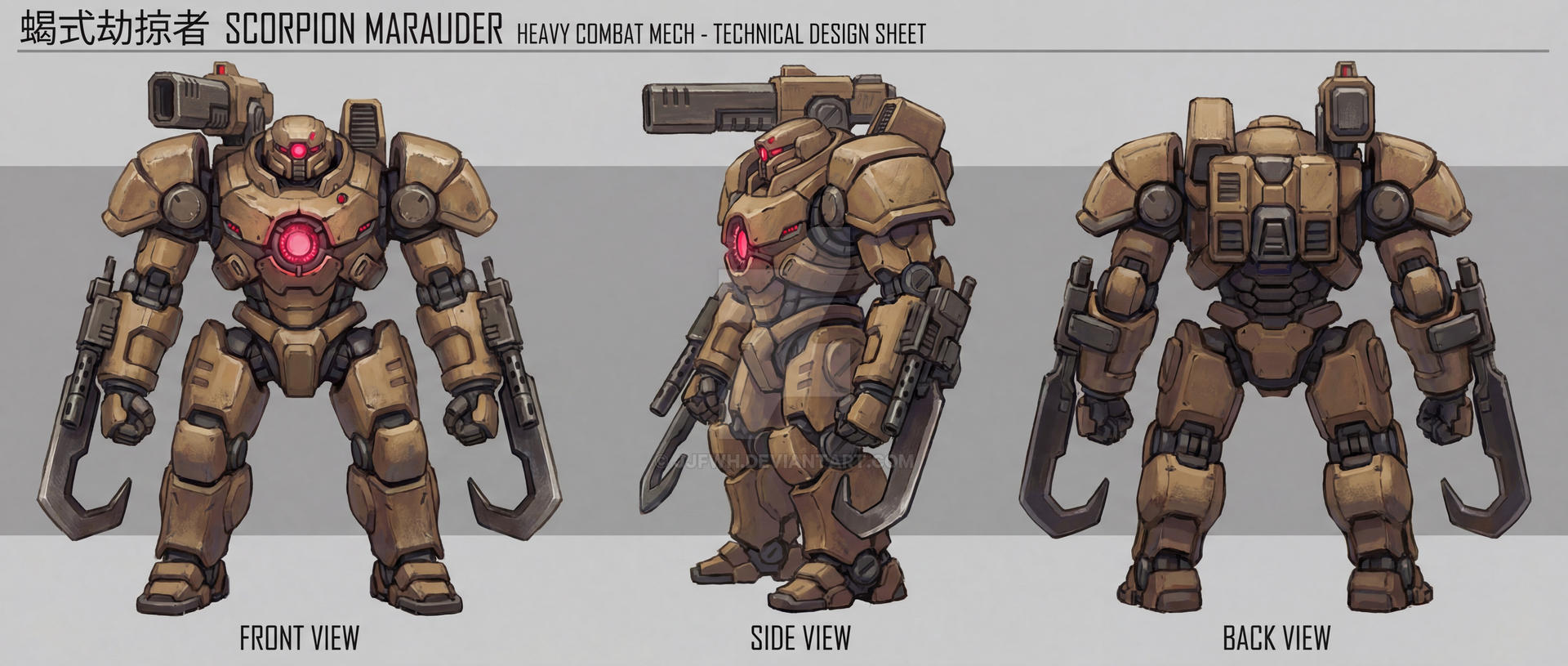 Scorpion Marauder Mech By Jjfwh On DeviantArt scorpion-marauder-mech-by-jjfwh-on-deviantart