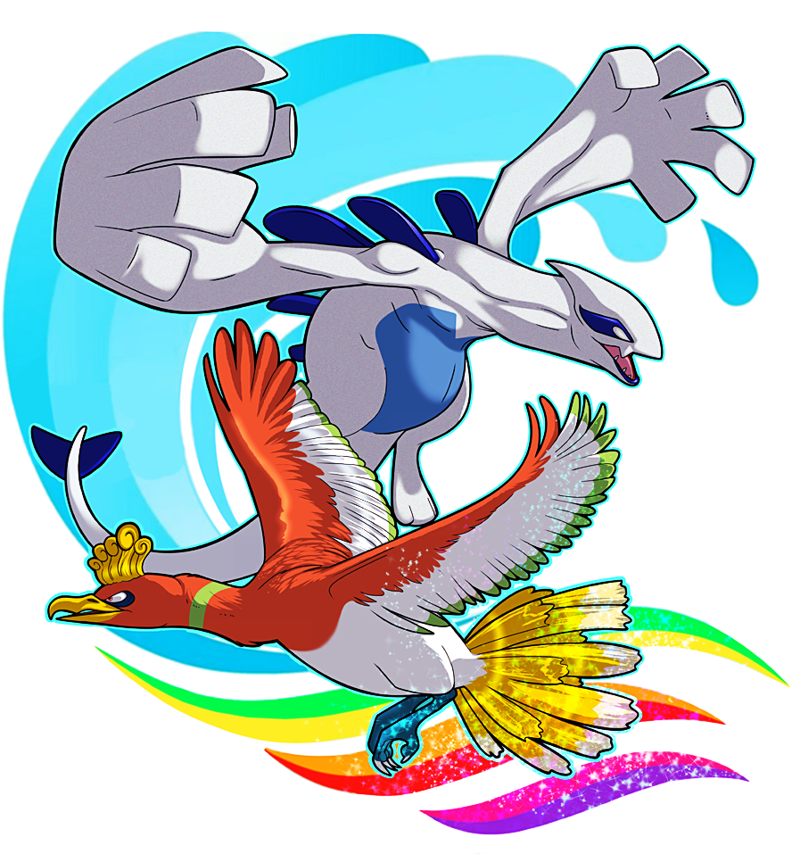 Lugia Vs. Ho oh by thundaflare on DeviantArt