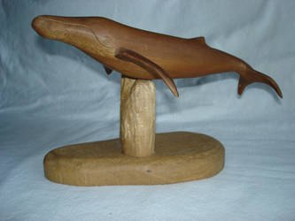 wooden humpback whale