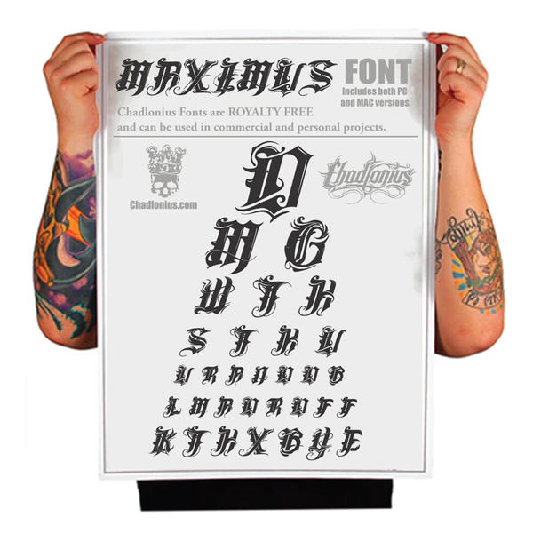 Maximus Custom Font Design