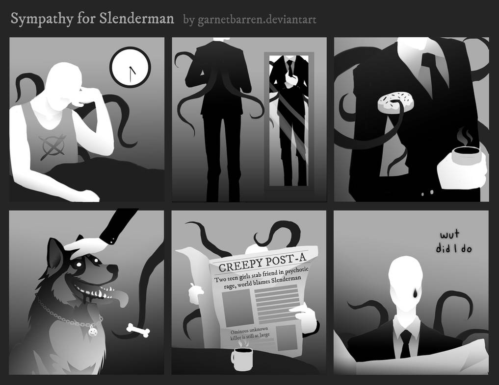 Sad Slender Sympathy for Slenderman by garnetbarren on DeviantArt