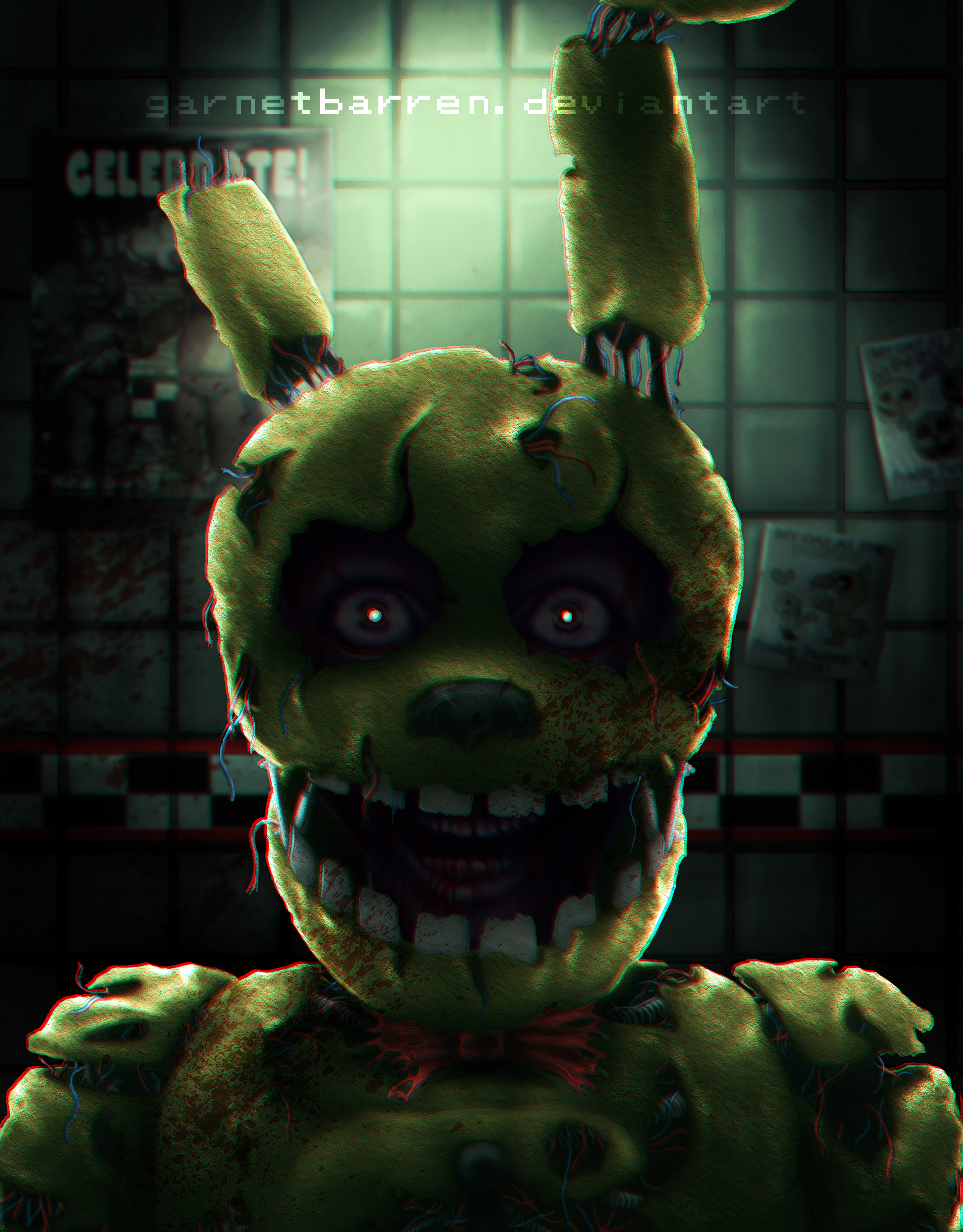 FNAF - Chica Nightmare (FNAF1) + Video by Christian2099 on DeviantArt