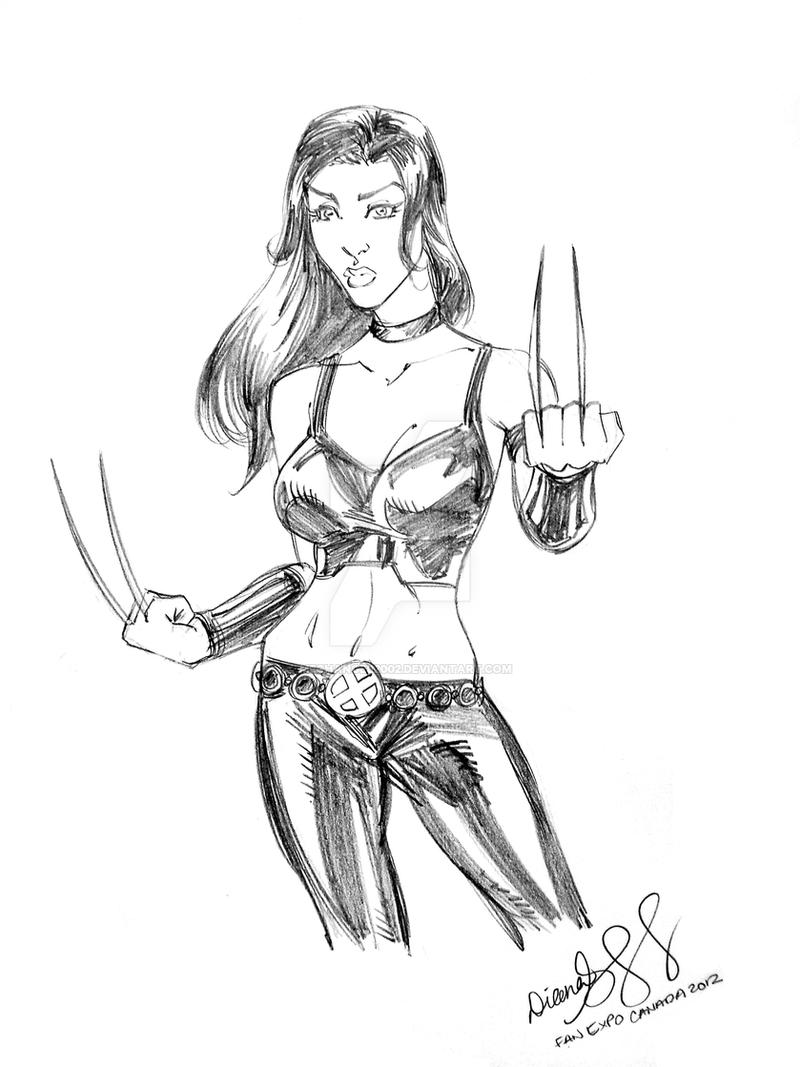 Fan Expo 2012 X-23 sketch