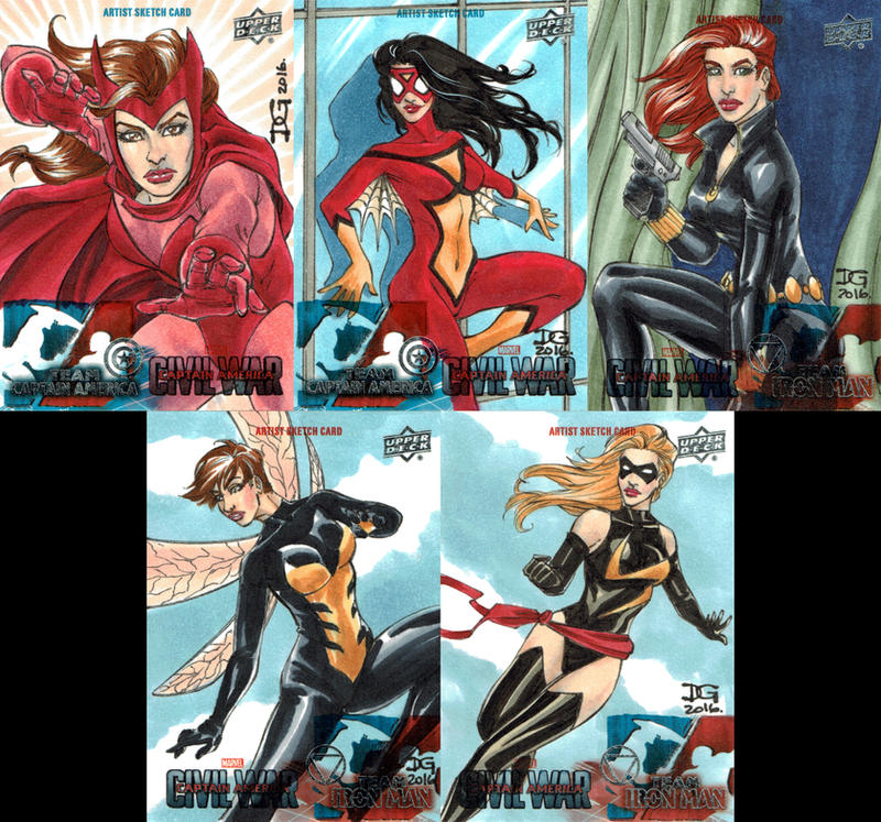 Captain America: Civil War sketch cards