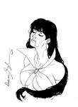 Vampirella bust sketch by mechangel2002