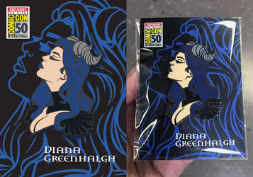 Filiae Nocte series 1 enamel pin - BLUE variant