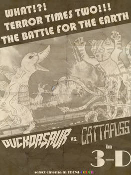 DUCKDASAUR vs. CATTAPUSS in 3D