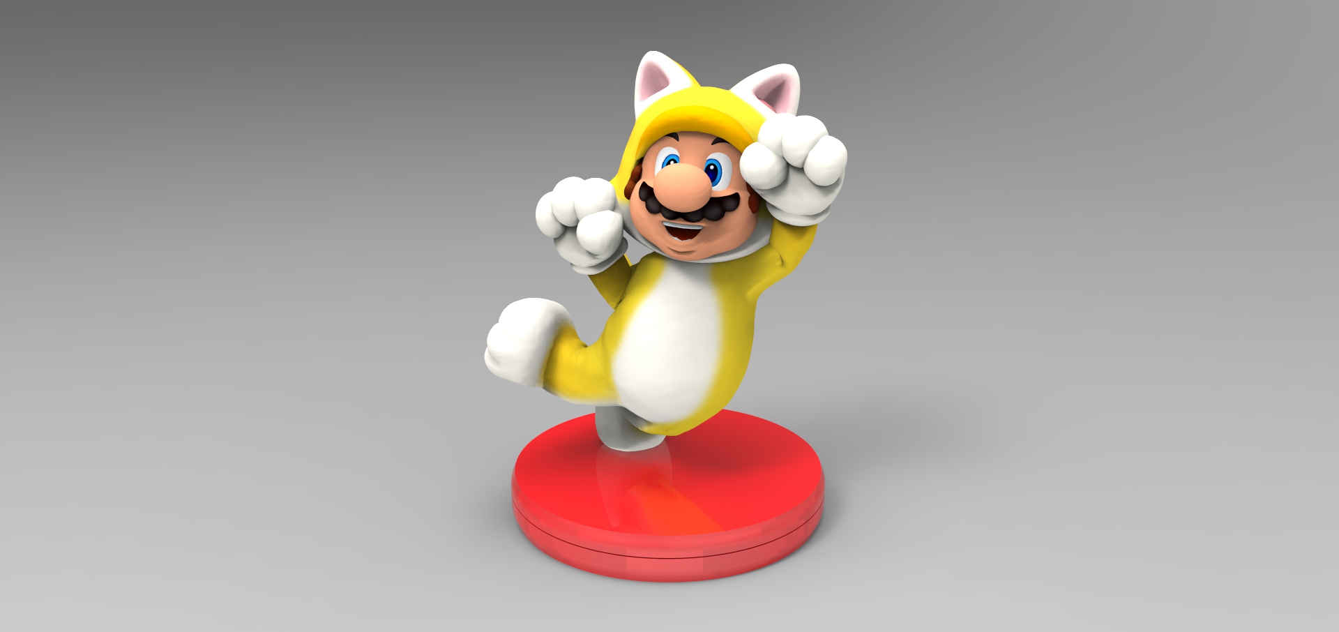 STL file Cat Mario・3D print design to download・Cults