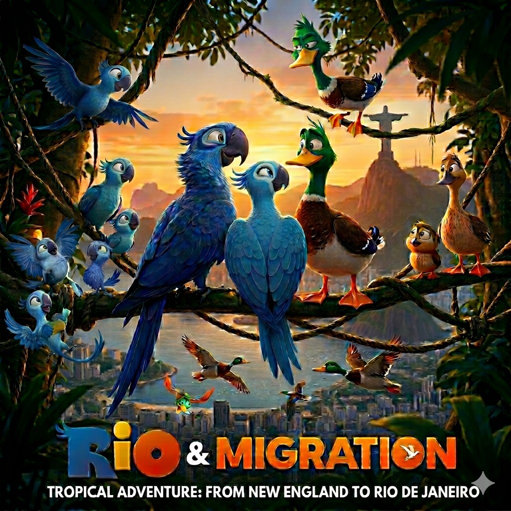 Dreamworks Rio Deviantart Rio and Migration crossover Movie Poster by fmcki23 on DeviantArt