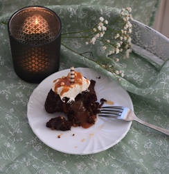 Brownie with salted Caramel by alina-ay