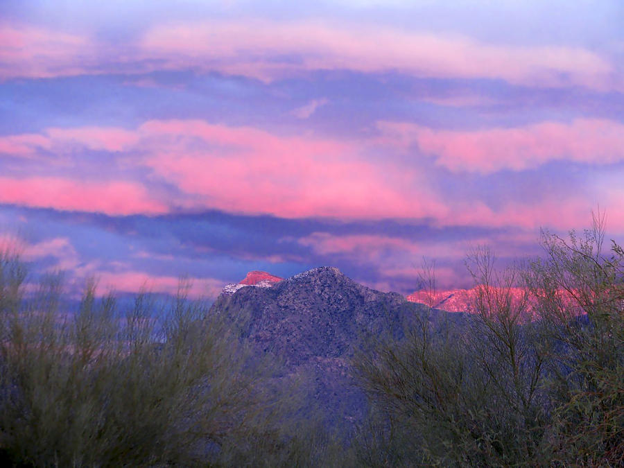 Snow Capped Sunset