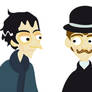vecotrised Holmes and Watson