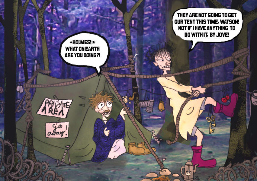 Holmes Watson and the Tent