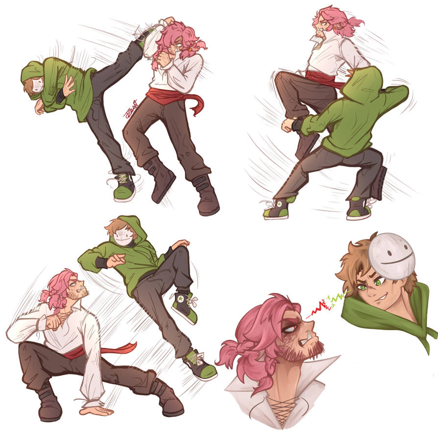 2 Rivals Pose Rivals Duo Sparring by JUZAAAN on DeviantArt