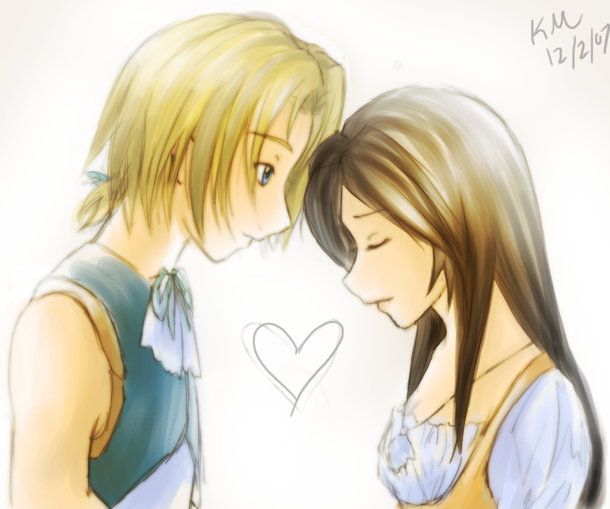 Zidane + Dagger by riniwuzhere on DeviantArt