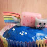 Nyan-cat cupcake