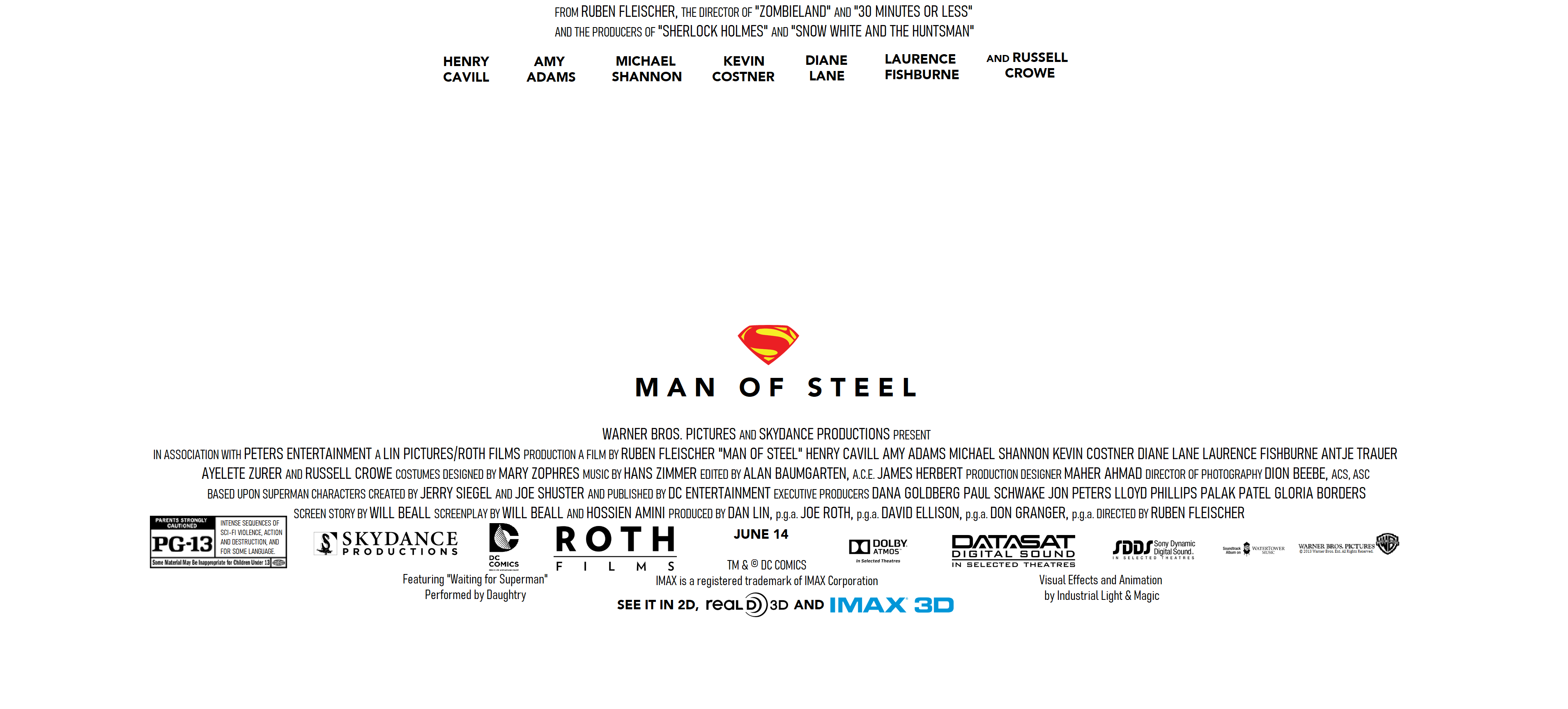 Ruben Fleischer's Man of Steel (2013) OST by SamLikesAnArt on DeviantArt
