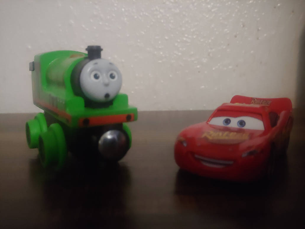 Mario Percy Percy The Small Engine and Lightning McQueen by Spyro1Mario2005 on ...