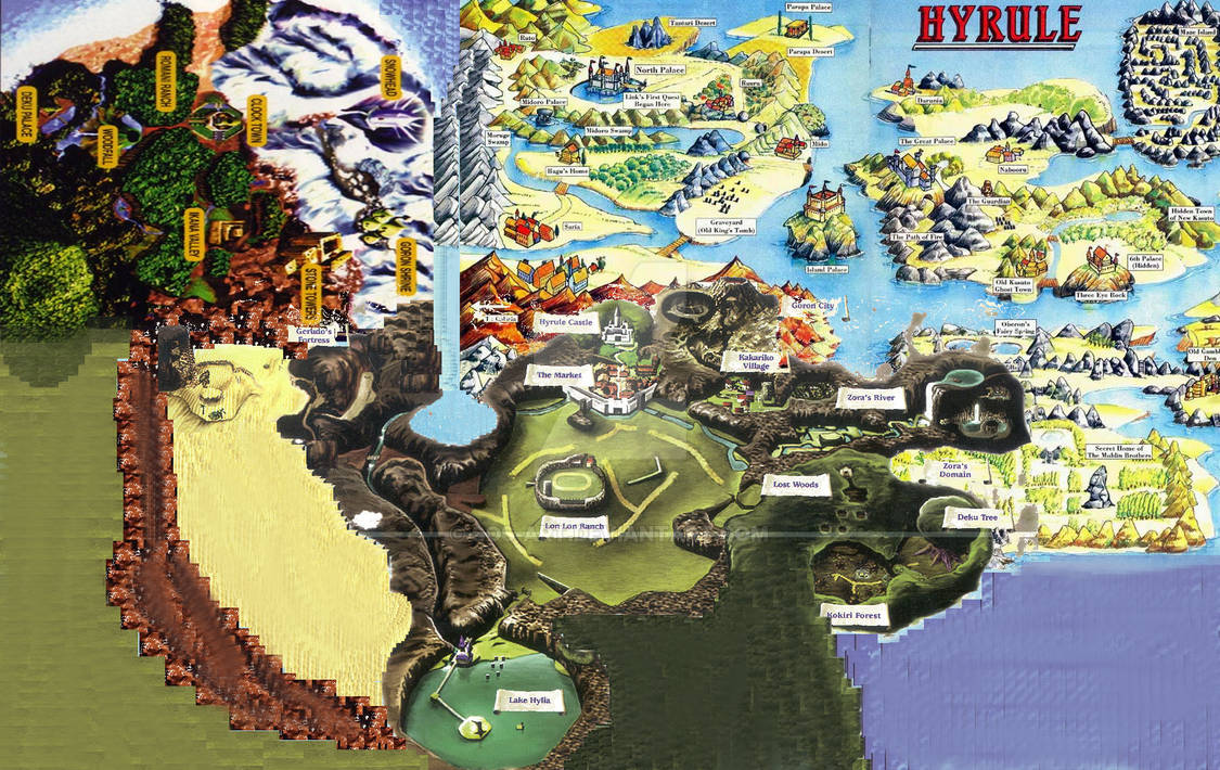 TLOZ N+S Hyrule+Termina Map by SOS-Art on DeviantArt
