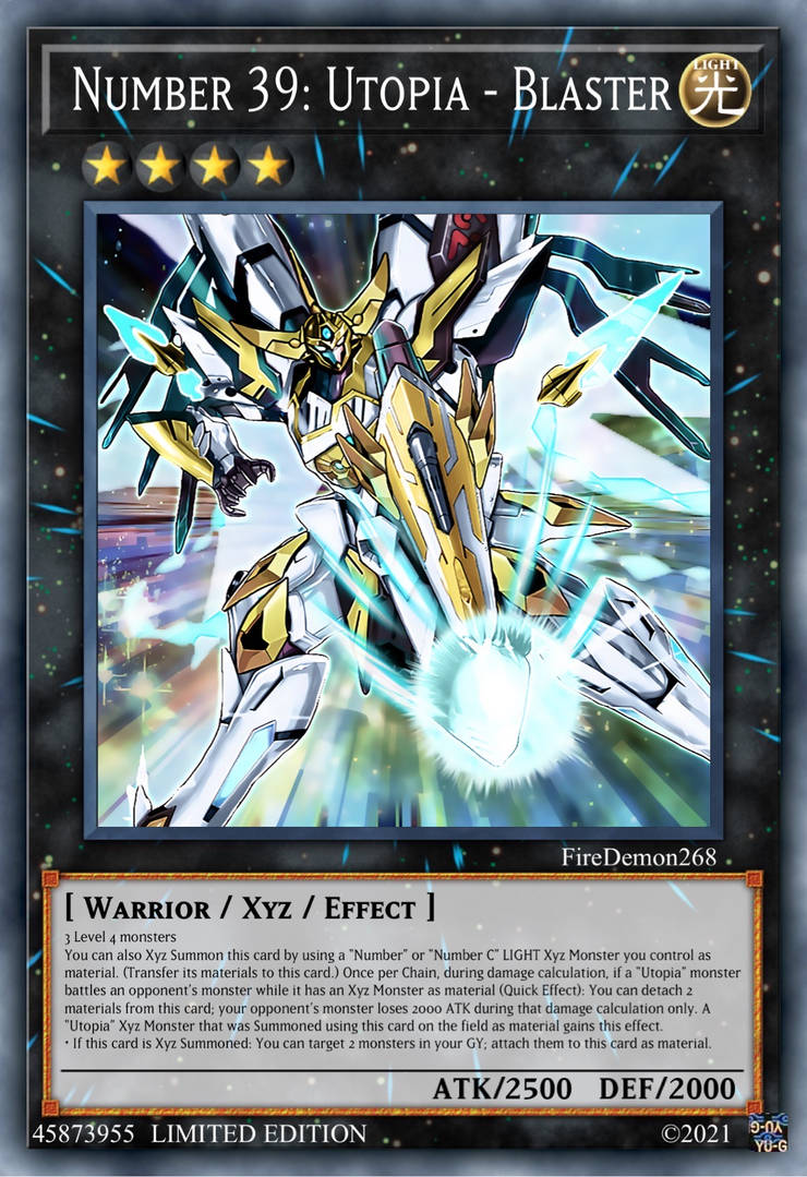 yugioh all utopia cards RA04-EN251 - Number S39: the Lightning If this card is targeted for an attack Number 39: Utopia Card Profile