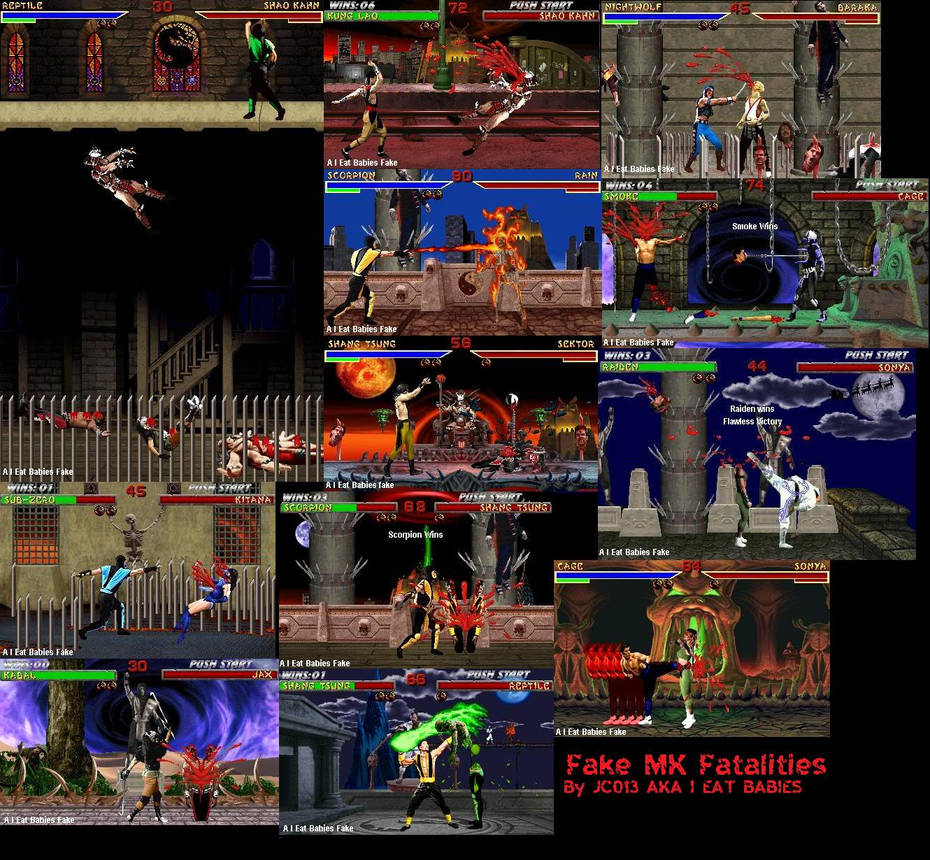 Mortal Kombat Fatality List by SolidSnakeTSF on DeviantArt