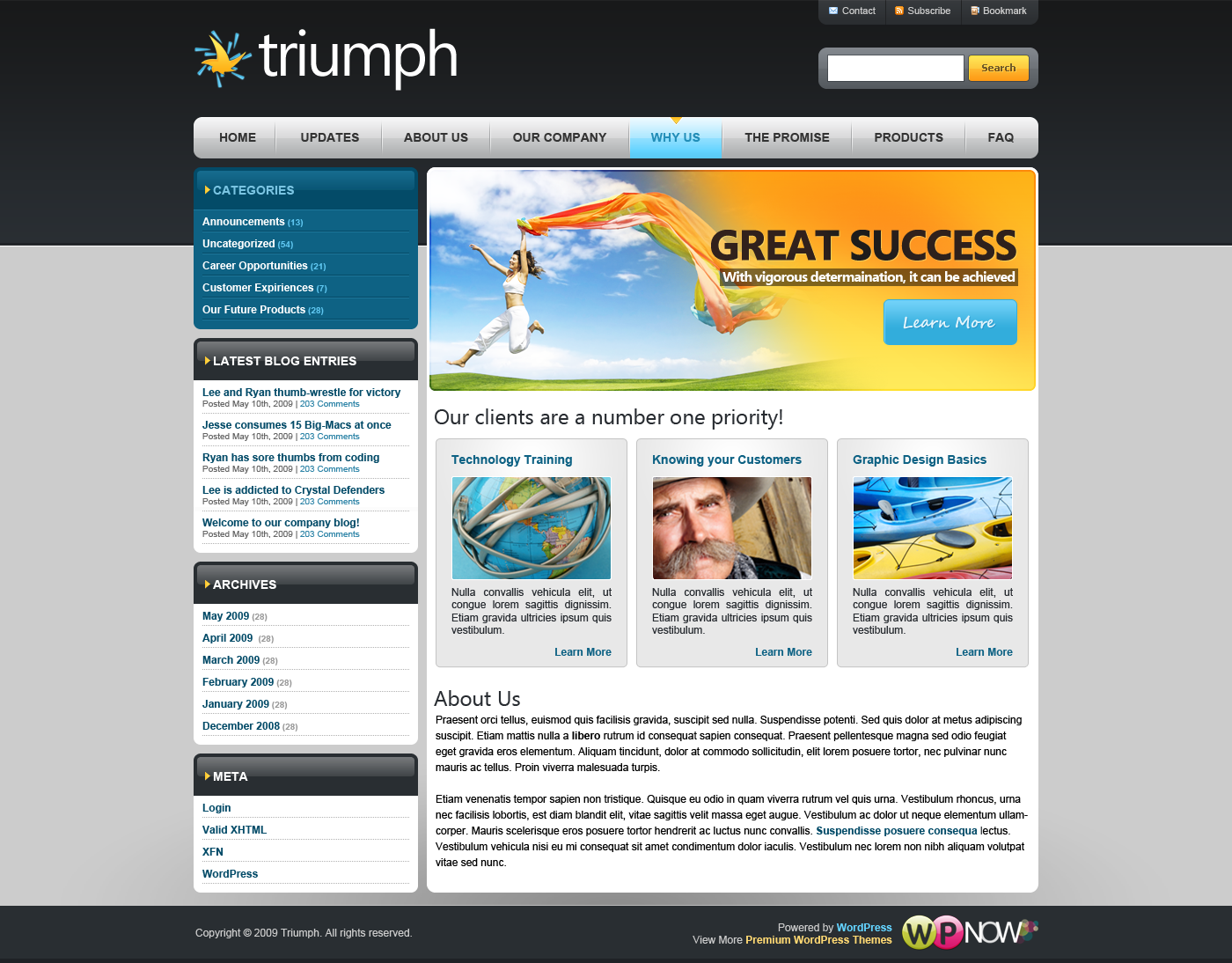 Triumph WordPress Theme