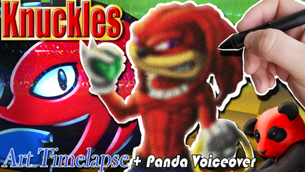 YOUTUBE Knuckles SPEEDPAINT vv CLICK LINK BELOW vv