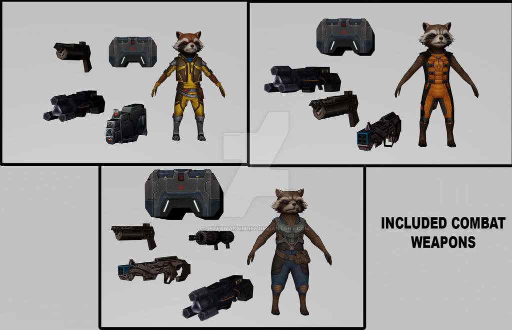 Rocket Racoon Dnd Build Rocket Raccoon Collection by Pitermaksimoff on DeviantArt