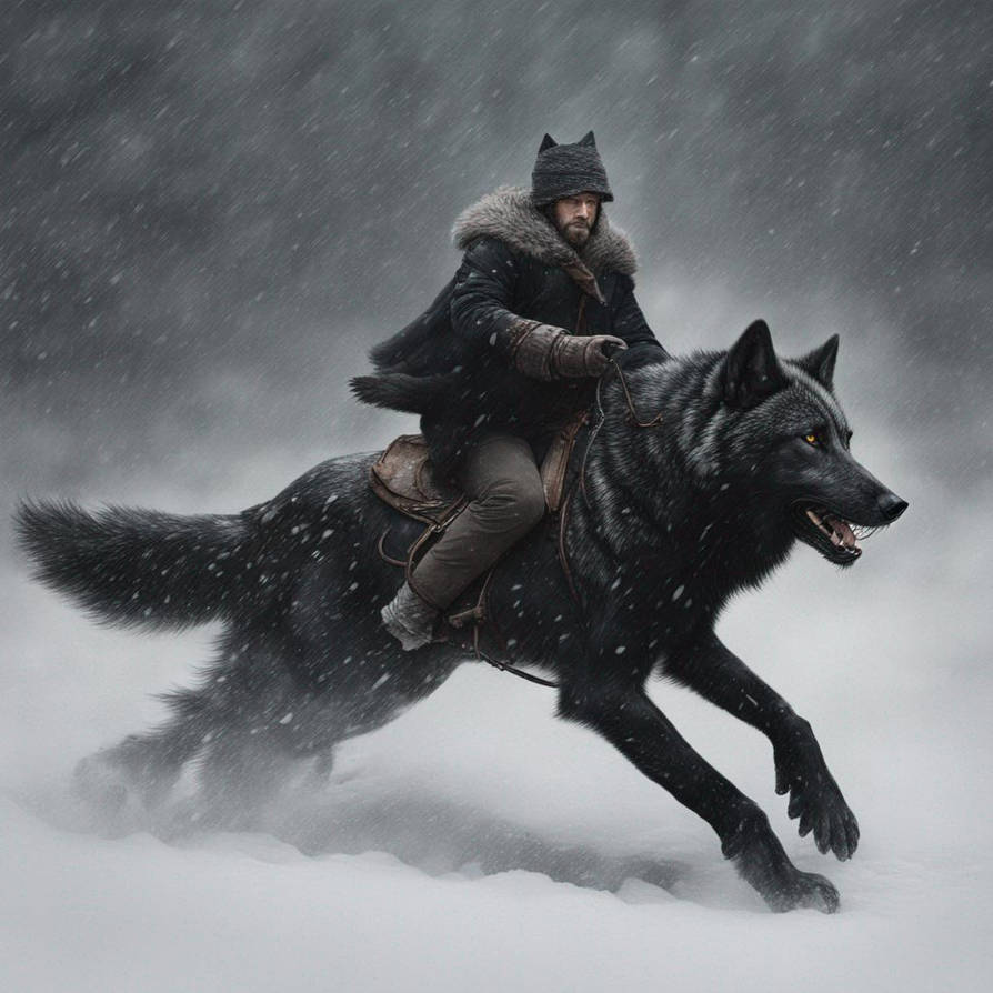 Guy Riding Wolf Man riding black wolf by XlightXwolf on DeviantArt