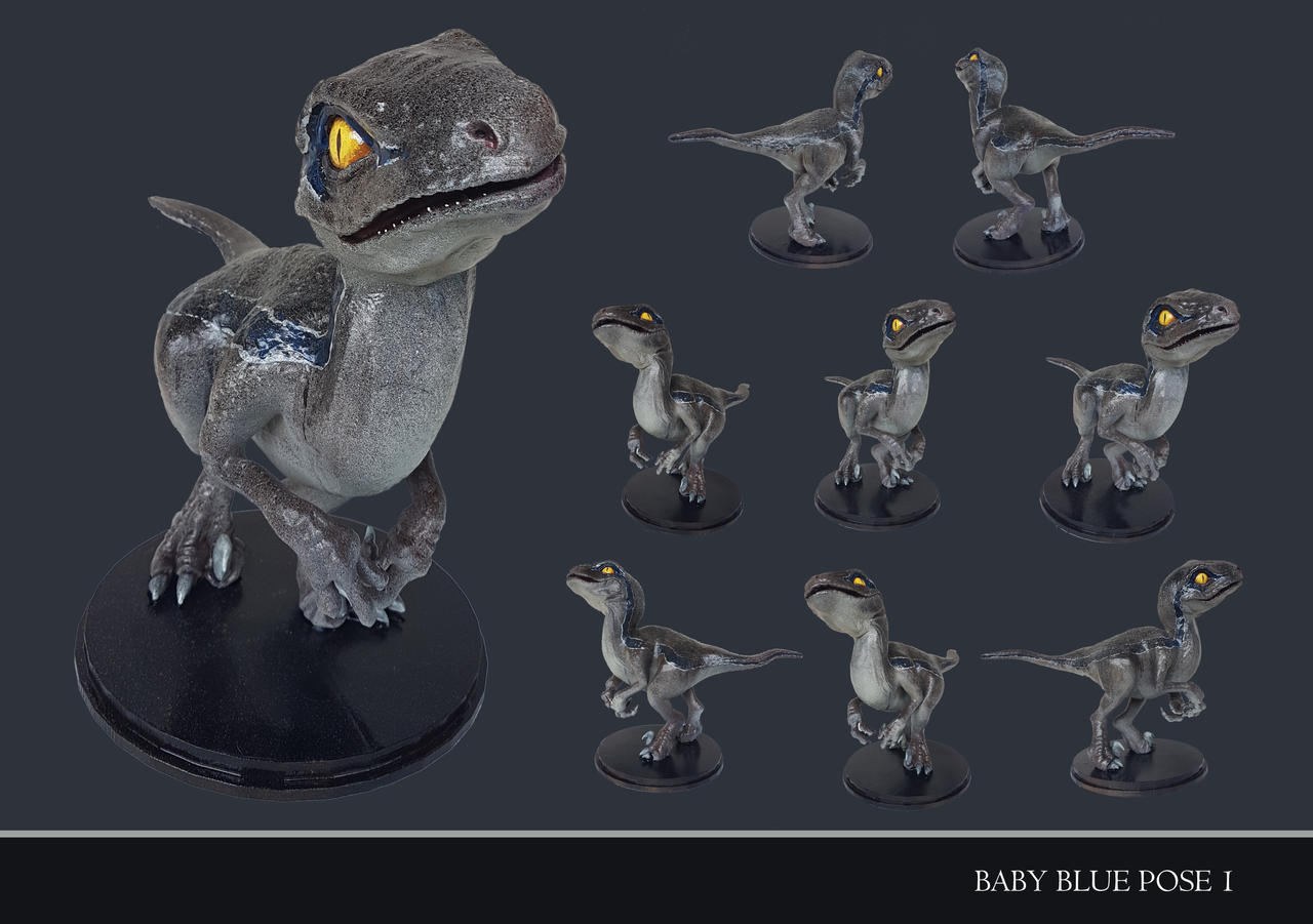 Blue the Raptor Pose 1 by Funland on DeviantArt