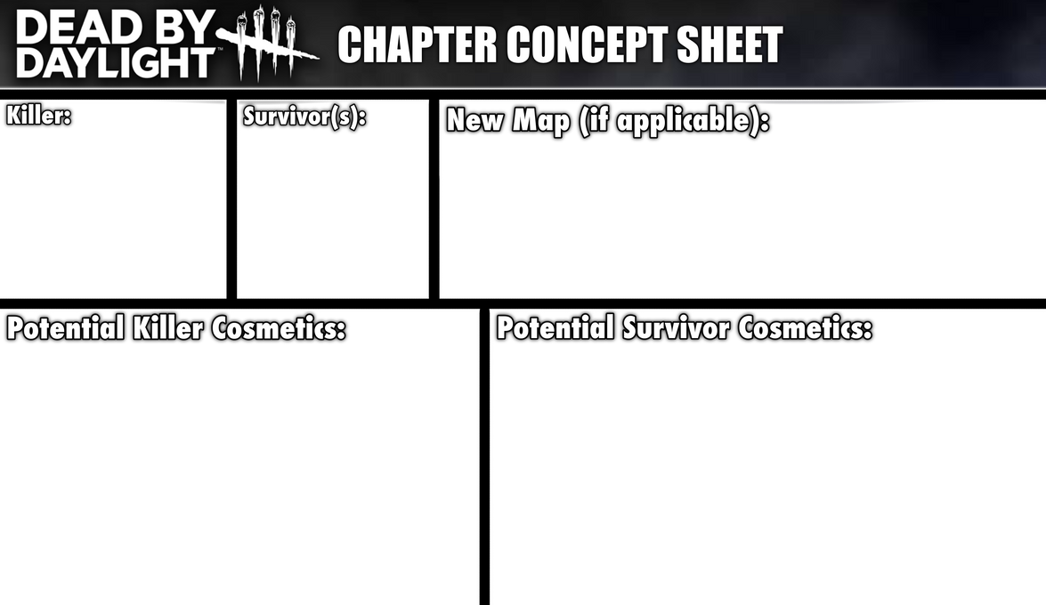 Dead by Daylight Chapter Concept Template by IncinaNeverDies on DeviantArt