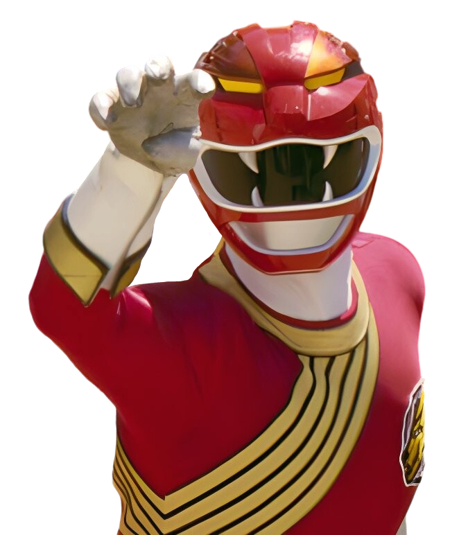 Red Wild Force Ranger Cole Render by IncinaNeverDies on DeviantArt