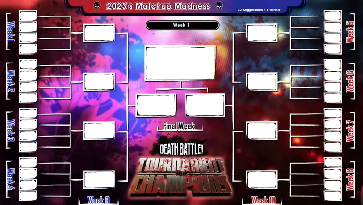 Death Battle Tournament of Champions Template by IncinaNeverDies on