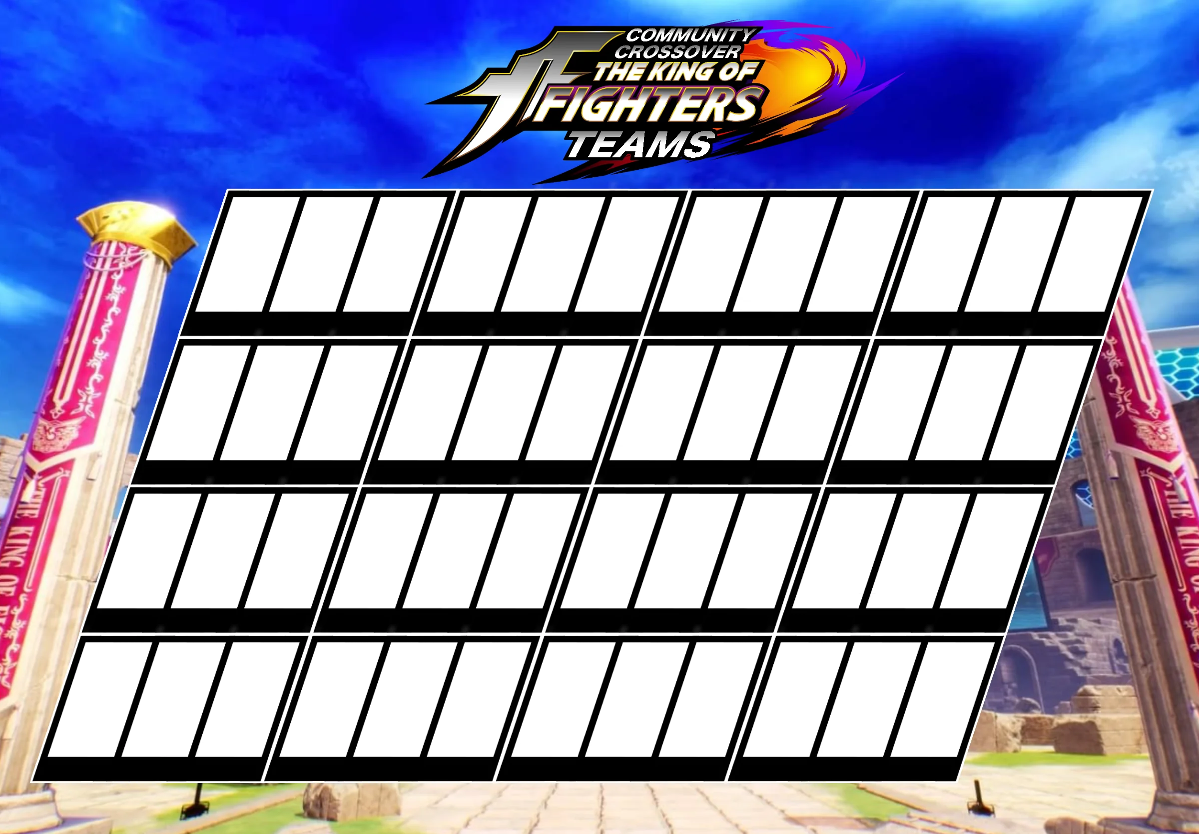 Team Roster Fans King of Fighters Teams Fan Roster Template by IncinaNeverDies on DeviantArt