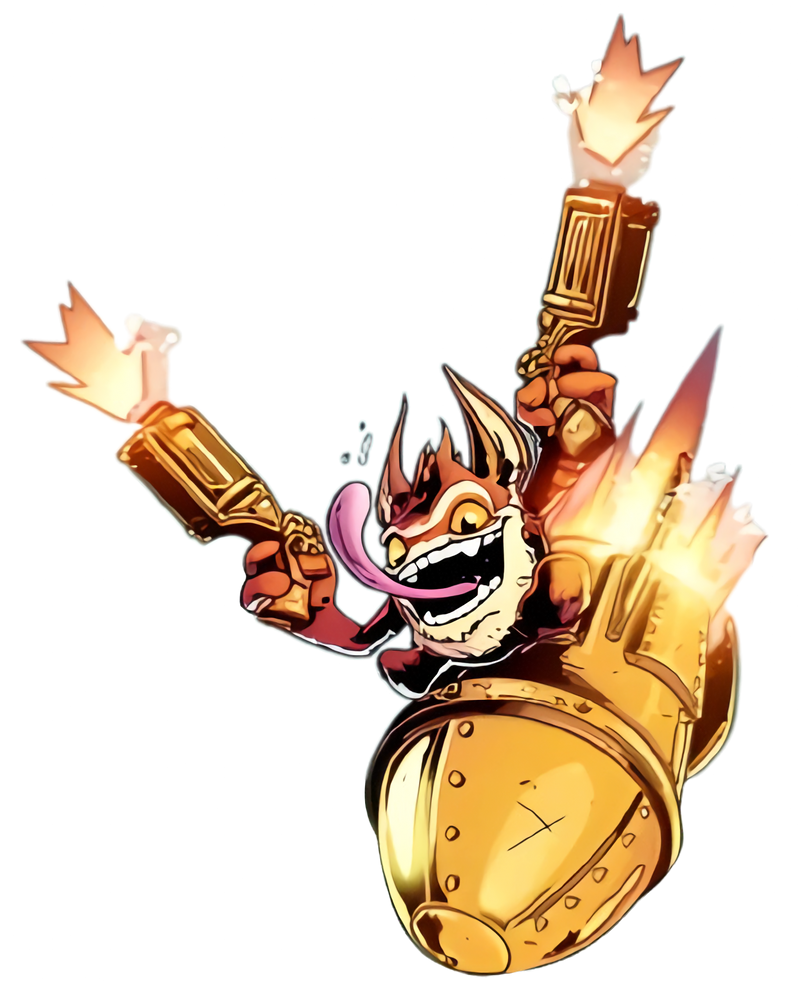 Trigger Happy Spring Trigger Happy (Skylanders) Render by IncinaNeverDies on DeviantArt