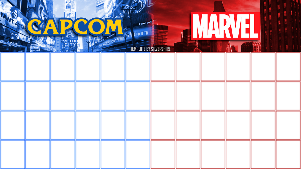 Capcom VS Marvel Roster Template by IncinaNeverDies on DeviantArt Capcom VS Marvel Roster Template by IncinaNeverDies on DeviantArt