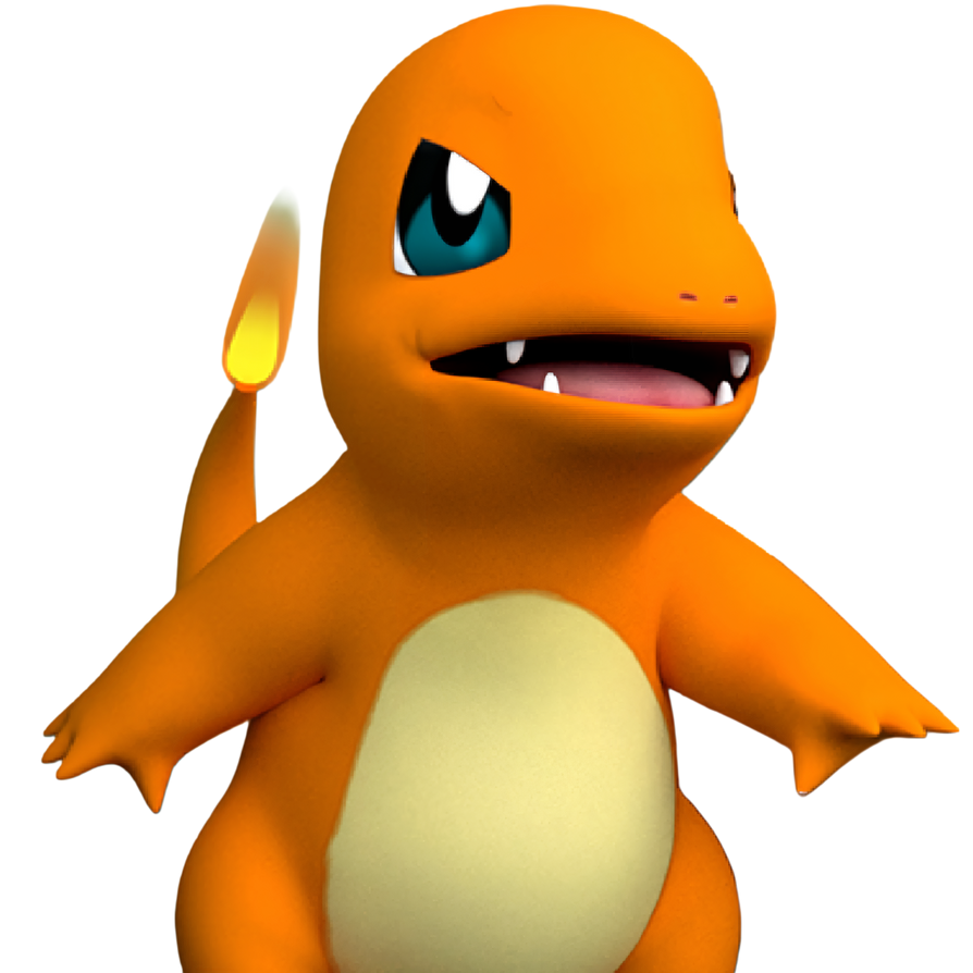 Starter Squad Charmander Render by IncinaNeverDies on DeviantArt
