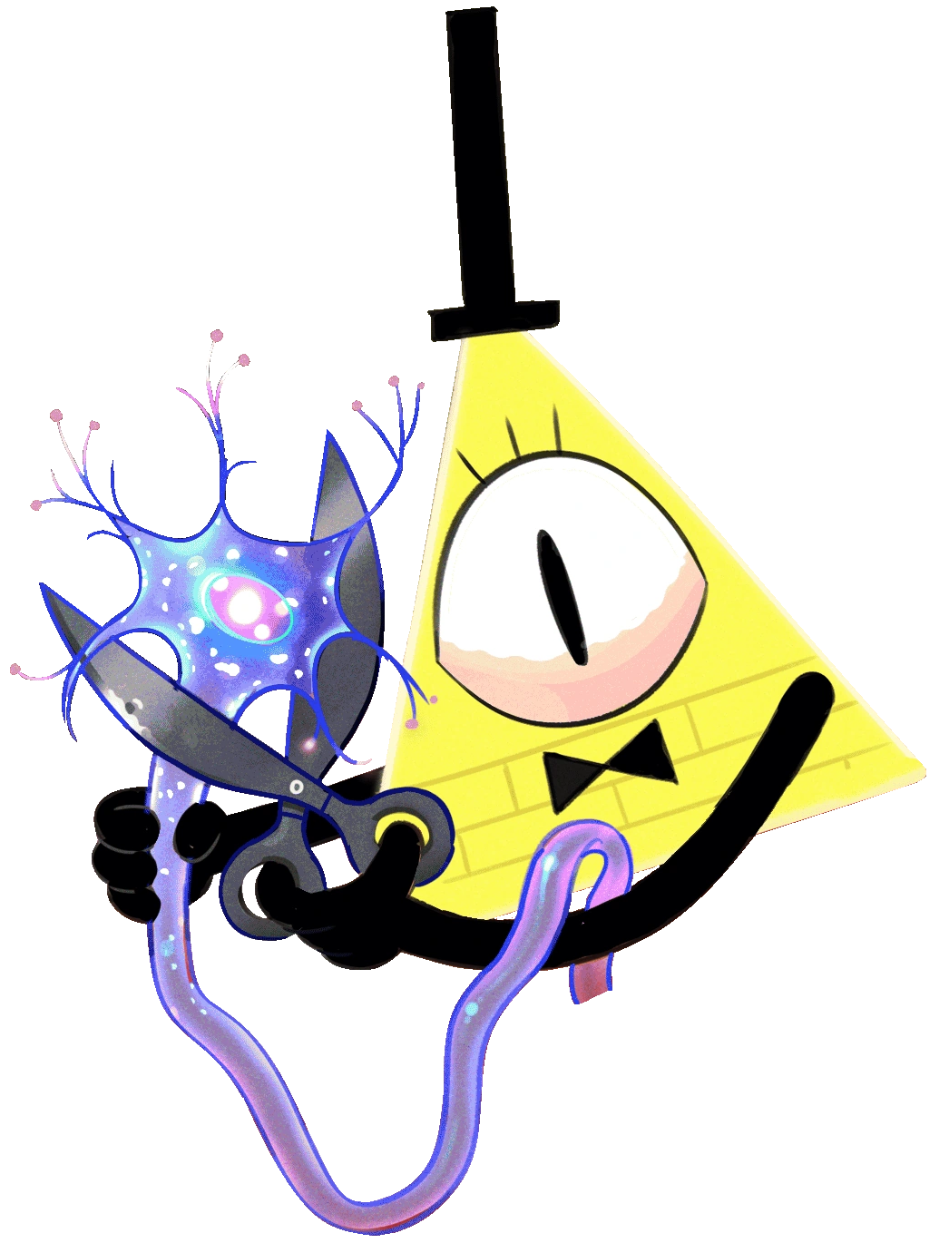 Bill Cipher Inverting Face Bill Cipher Render by IncinaNeverDies on DeviantArt