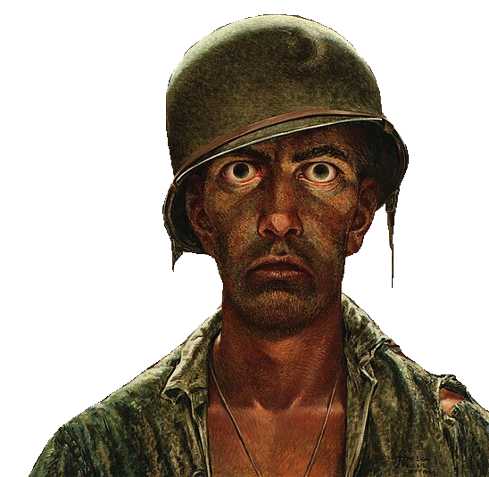 PTSD Soldier Meme Render by IncinaNeverDies on DeviantArt