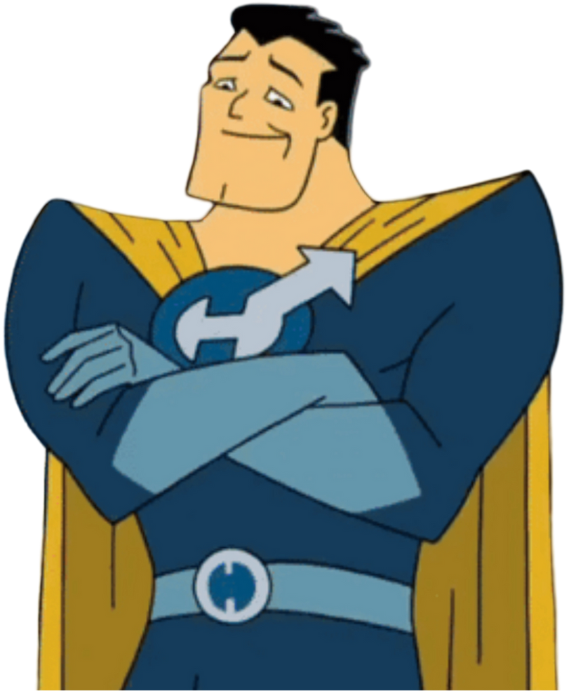 Captain Hero Rotation Captain Hero (Drawn Together) Render PNG by IncinaNeverDies on DeviantArt