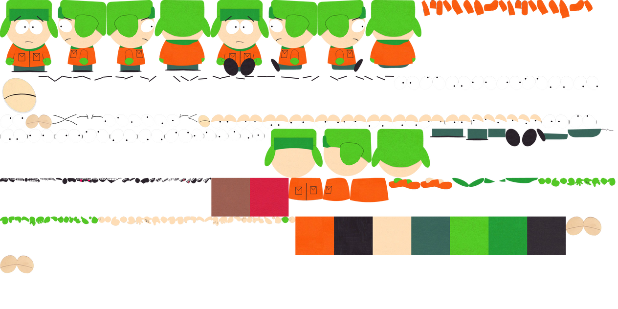 Kyle (South Park) Rig Sheet by IncinaNeverDies on DeviantArt