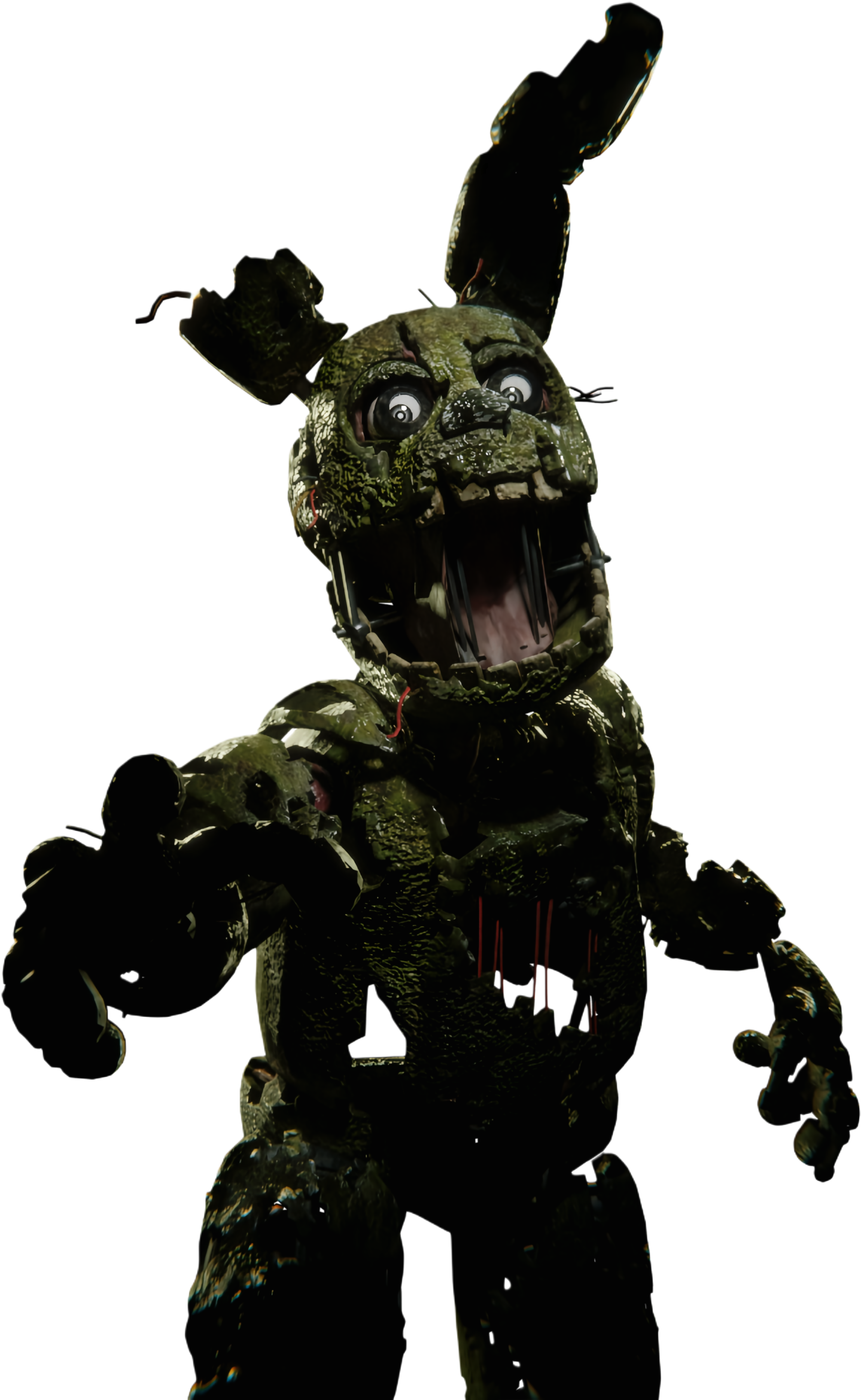 Call Spring Trap Springtrap (FNAF) Render PNG by IncinaNeverDies on DeviantArt