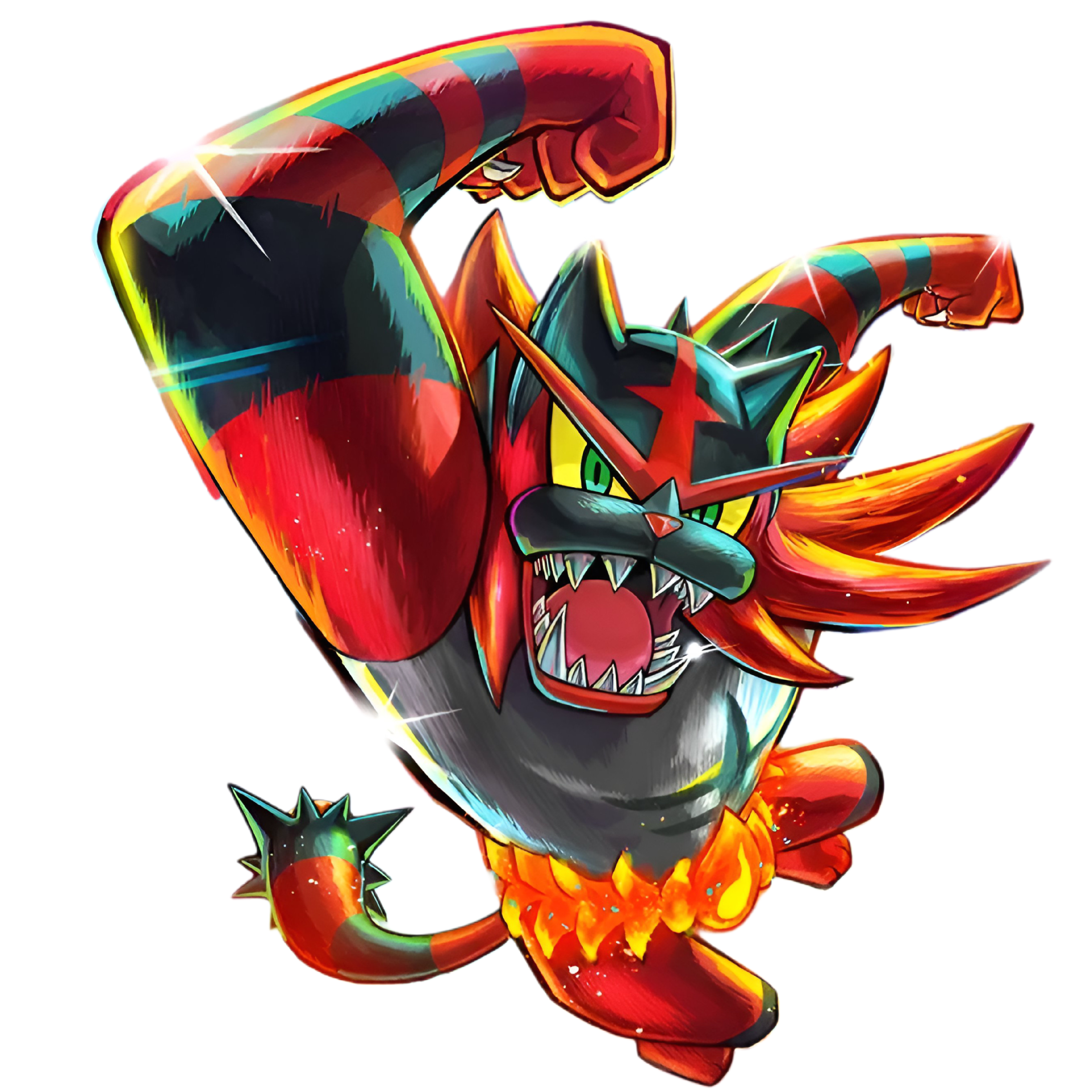 Incanroar Incineroar Render PNG by IncinaNeverDies on DeviantArt
