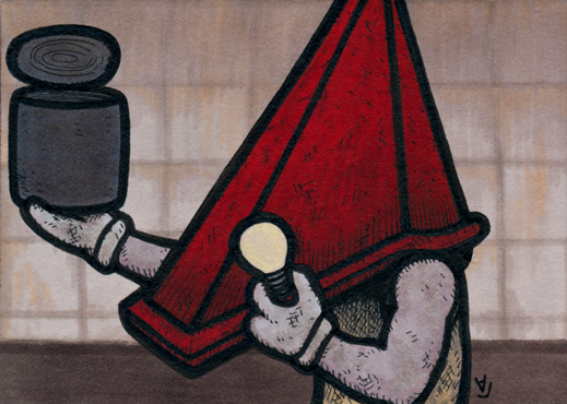 Pyramid Head - The Can of Light Bulbs