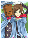 GS4: Trucy Wright + Mr. Hat by gunjoh