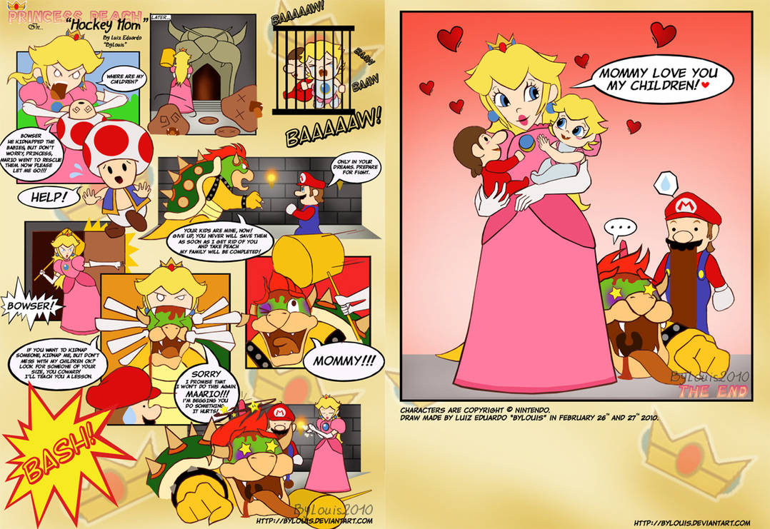 Princess Peach Hockey Mom by ByLouis on DeviantArt